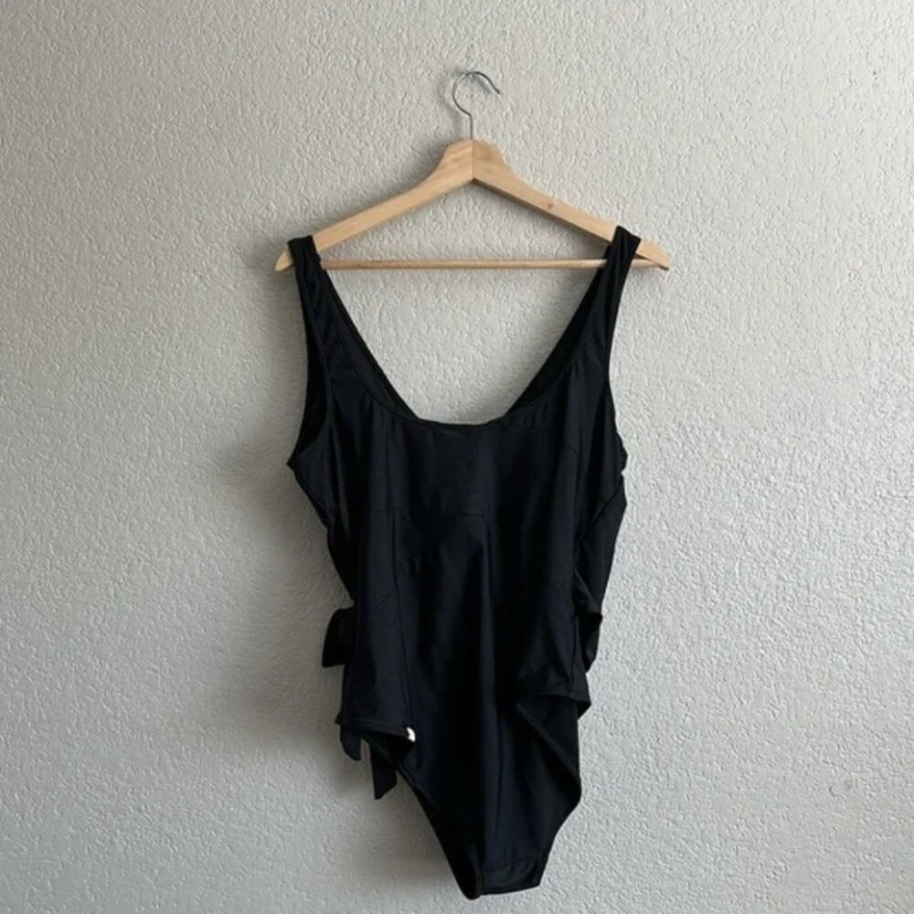 Summersalt The Perfect Wrap Black One Piece Size 16 - Picture 6 of 8